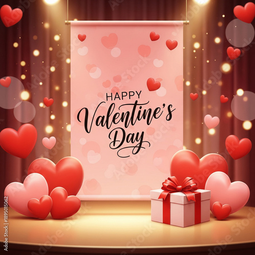 Wallpaper Mural Valentine Stage Decoration with Balloons Torontodigital.ca