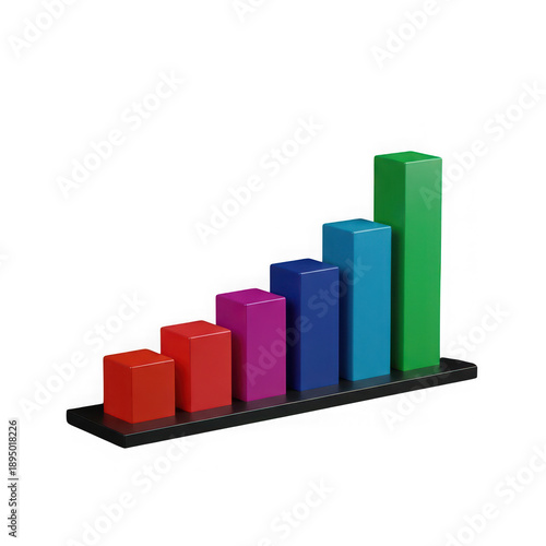 Colorful bar chart growth icon representing analytics performance business progress isolated on transparent background Free Download Colorful bar chart growth icon representing analytics performance business progress isolated on transparent background - GFXLoad