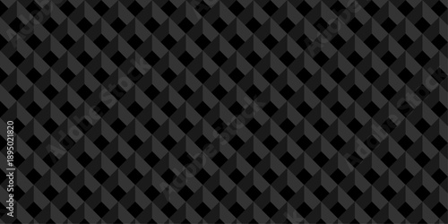 Abstract black cube grid polygon decoration block hexagon geometric texture background. block construction surface cubic wall square creative business texture backgroud