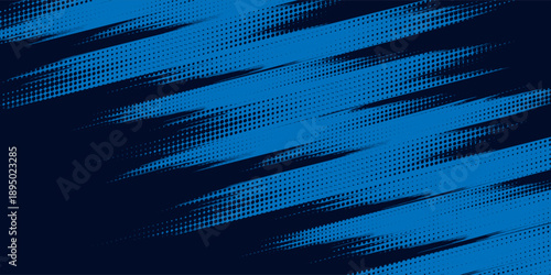 blue halftone dots blue color pattern gradient grunge texture background. Dot pop art comic sport style vector illustration