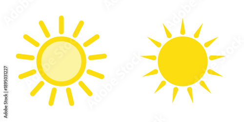 Sun icon design template