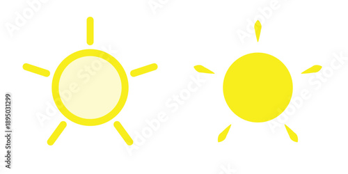 Sun icon design template
