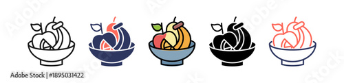 Fresh Fruit Bowl multiple icon