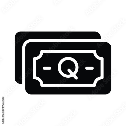 Trendy glyph icon of guatemalan quetzal is editable