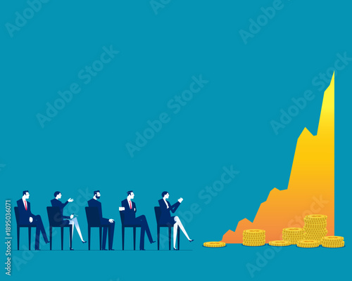 Investment. Success in long term financial planning and investment