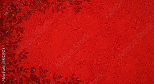 Vibrant red spring floral background for sale with blooming flowers