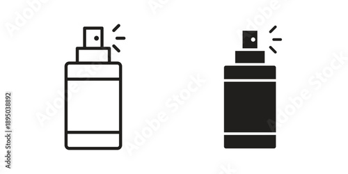 deodorant icon set. Black icon on white background