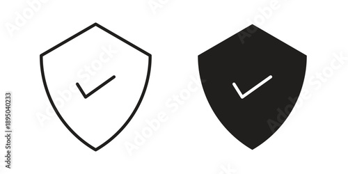 Durable icon set. Black icon on white background