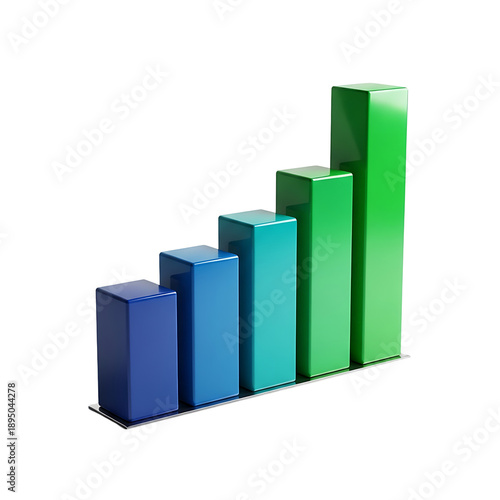 A 3D bar graph with blue and green bars on transparent background Free Download A 3D bar graph with blue and green bars on transparent background - GFXLoad