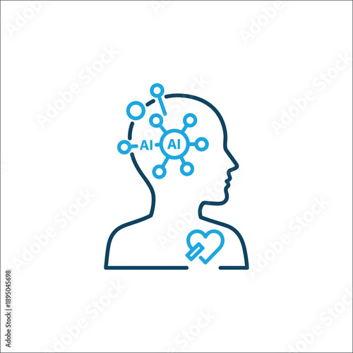 Futuristic artificial intelligence conception and machine learning technology background