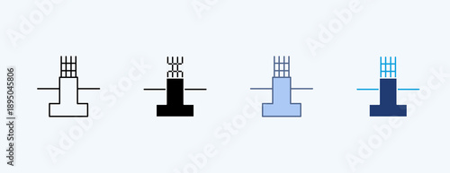 Reinforcement Multiple Icon Illustration Vector