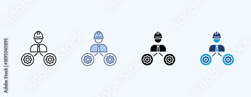 Subcontract Multiple Icon Illustration Vector