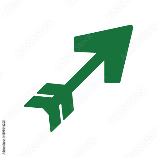 Green Arrow Graphic Illustration Symbol