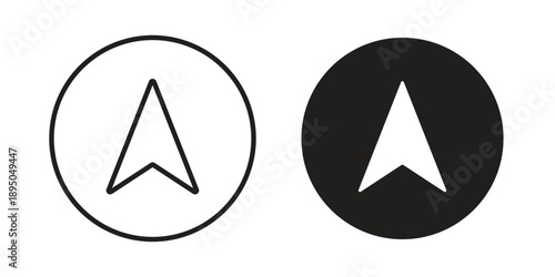 Free Download Navigate icon set. Black icon on white background - GFXLoad