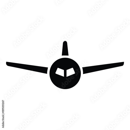 A striking black airplane icon symbolizing the thrill of air travel global connection and exciting new adventures