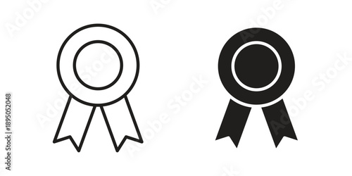 Recognition icon set. Black icon on white background