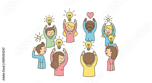 Notification icons for mobile phone chat cloud and bell on cream background