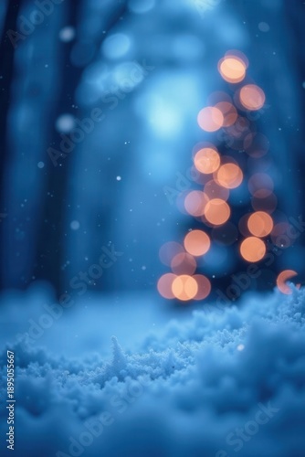 Abstract blue bokeh, celebratory winter wonderland , happy background, bokeh, christmas lights