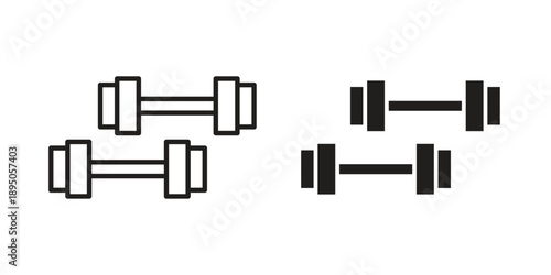 Training icon set. Black icon on white background