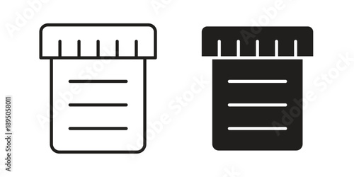 Urine icon set. Black icon on white background