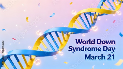 World Down Syndrome Awareness Day March 21 Poster Design