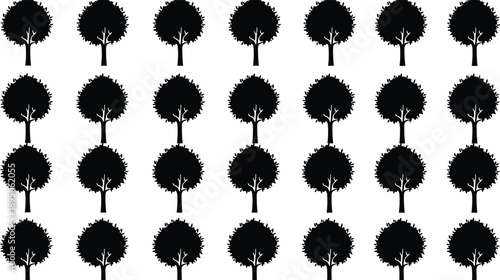 Set of Black Silhouettes of Young People with Backpacks Walking and Sitting while Using Smartphones for Social Media Communication Technology Concept Isolated on White Background