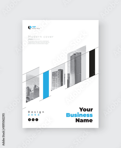 Corporate cover design template in A4. Can be use to Brochure, Annual Report, Magazine, Flyer, Poster	