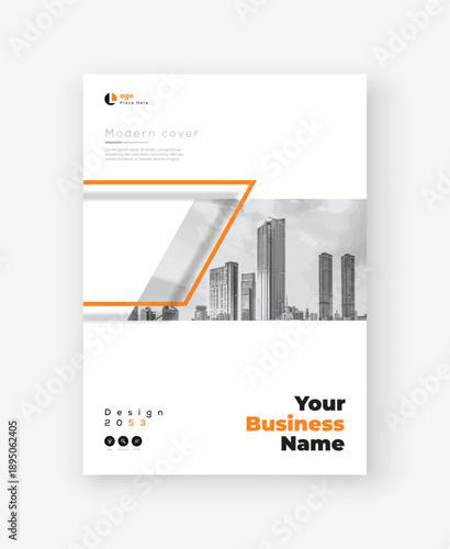 Corporate cover design template in A4. Can be use to Brochure, Annual Report, Magazine, Flyer, Poster	