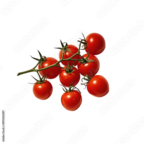 Fresh Ripe Tomato Isolated on White Background, Generative AI