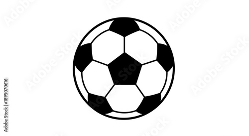 Soccer Ball Icon – Classic Football Vector Sports Symbol