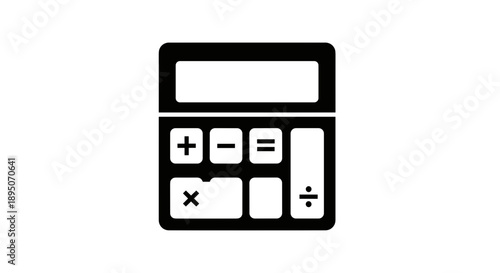 Calculator Icon – Math Calculation Symbol for Digital and Print Use