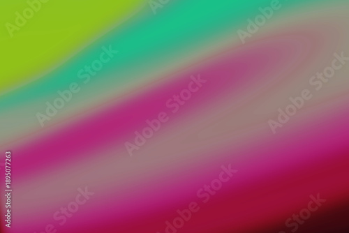 Dynamic texture acid green lime purple neon light streaks dark background. Energetic psychedelic atmosphere aurora borealis digital covers.