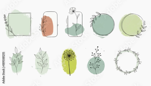 set of different fruits and vegetables vector