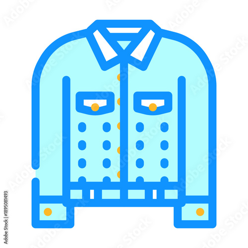 Denim jacket icon symbolizing versatile outerweartimeless, casual indigo style for springautumn wardrobes, fashion, unisex wear, layering and everyday rugged comfort