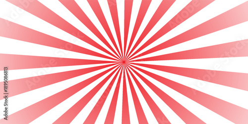 red Sunburst for the background. flag of japanese. The rising sun. vector.