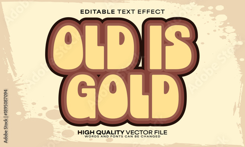 Retro vintage text effect, editable text effect and 80s 3d font style bold shadow neon poster design