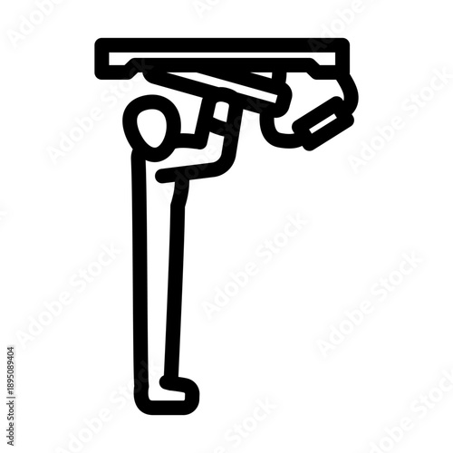 Construction worker performing interior renovation, using a sander on a ceiling surface, highlighting professional labor in home improvement and building finishing