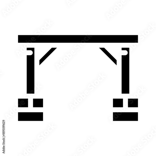 Gallows structure depicting an old method of execution, representing justice, crime, punishment, law, and the concept of capital punishment in legal systems