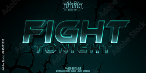 Boxing editable text effect, customizable fight and sport 3d font style
