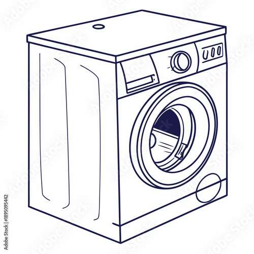 Modern front loading washing machine