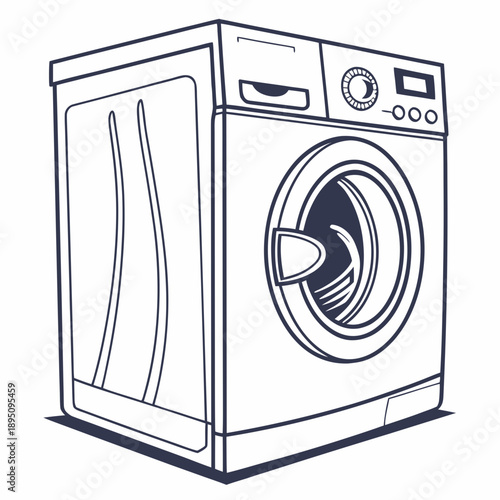 Modern front load washing machine