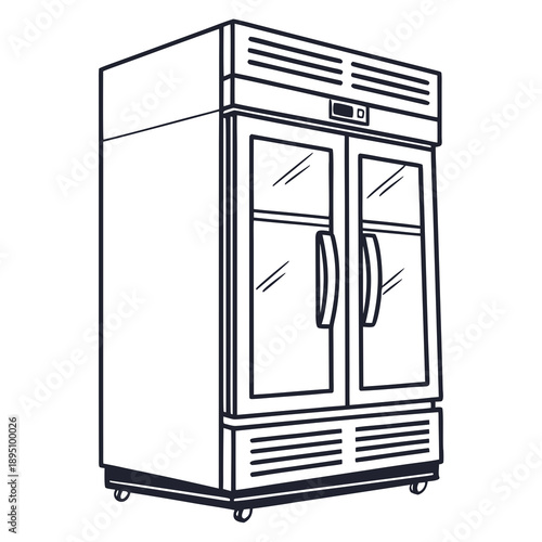 Modern double door refrigerator