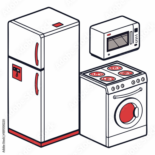 Kitchen appliances set