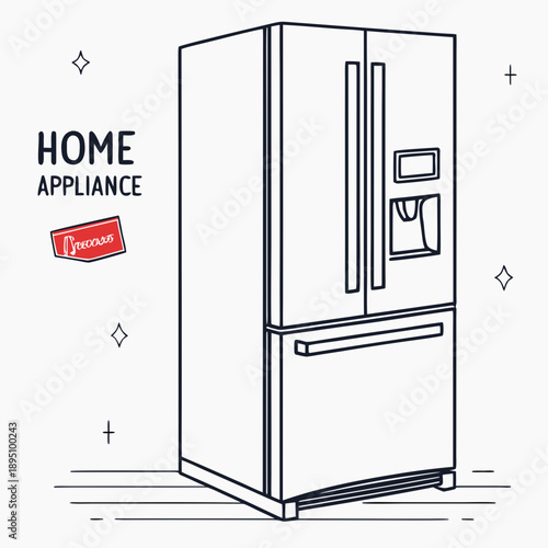 Modern home appliance refrigerator