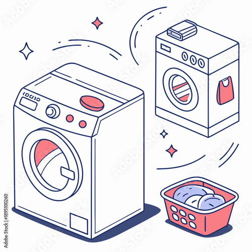 Efficient laundry day setup