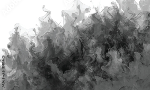 Flowing smoke textures creating an immersive abstract space