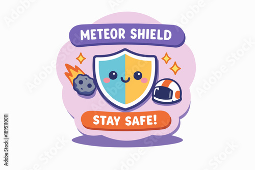 Meteor shield protecting from falling meteoroids, promoting safety, and staying safe