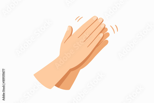 Clapping hands showing appreciation, success, support, and congratulations