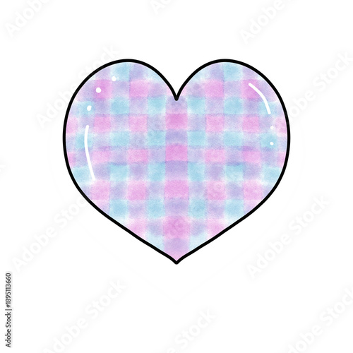 Plaid heart