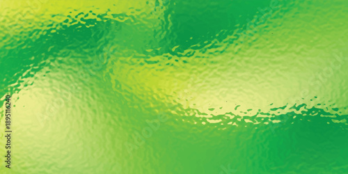 Soft Yellow green shiny Foil Texture Background with Glass Effect or sea green glass texture.